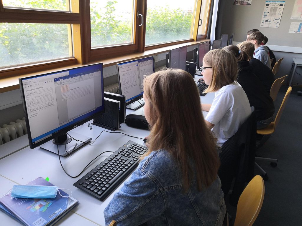Unterricht im Informatikraum